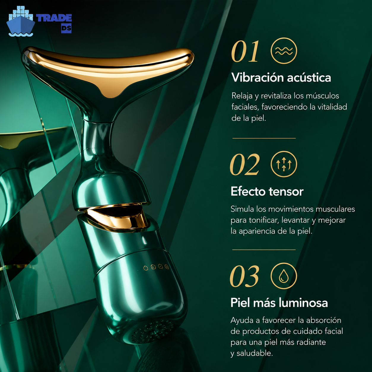 MASAJEADOR FACIAL 3 EN 1