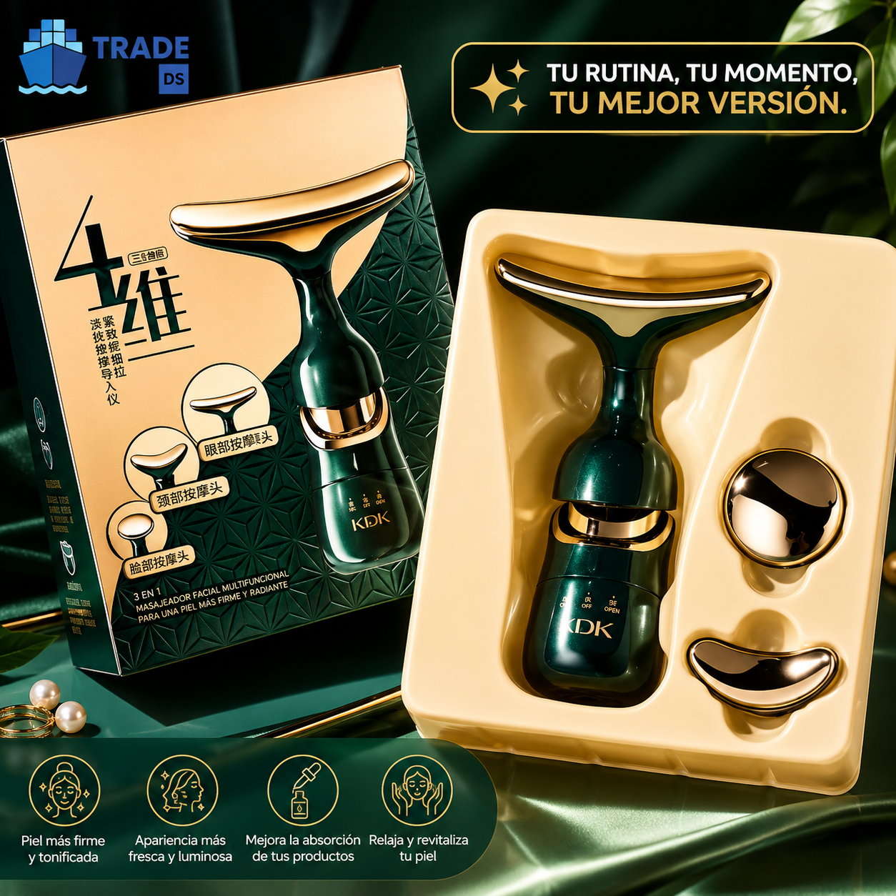 MASAJEADOR FACIAL 3 EN 1