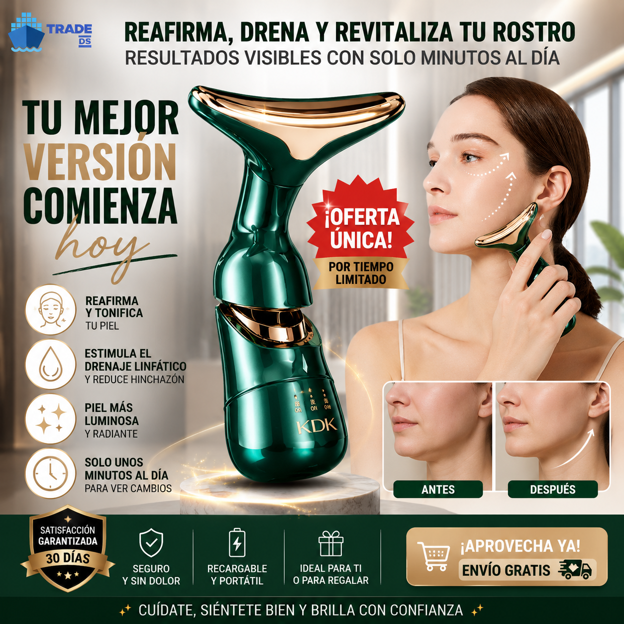 MASAJEADOR FACIAL 3 EN 1